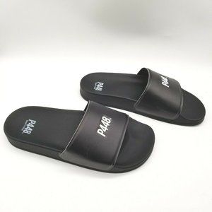 P448 Women Black  Water Resistant Slide Sandal Size 7.5